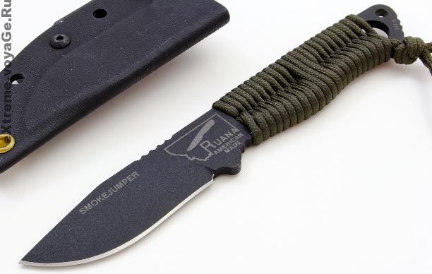Обмотка паракордом ручки ножа спасателей SmokeJumper