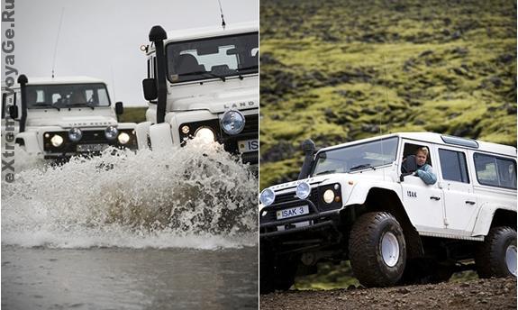 Land Rover Defenders на экстремальном маршруте