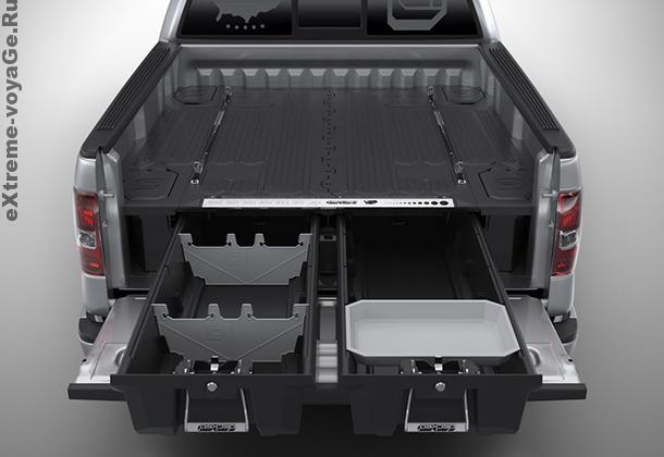 Выдвижные ящики в багажнике для пикапа  Decked Truck System