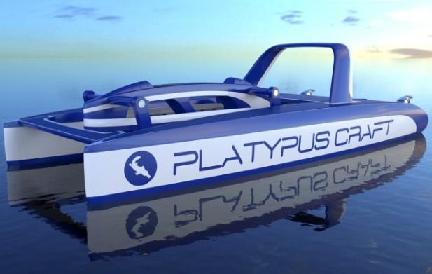Platypus Craft с кабиной в надводном положении