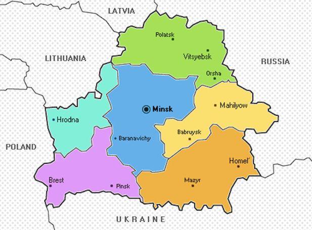 Республика Беларусь на карте мира
