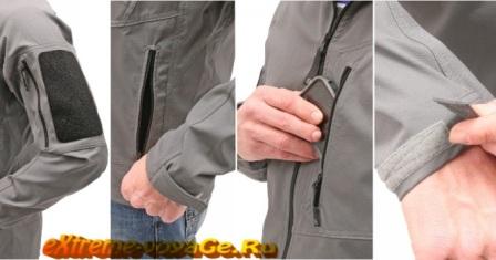 Карманы и манжеты в Softshell куртке Rig Light Jacket