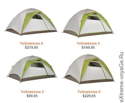 Новая серия палаток для туризма Yellowstone от Kelty