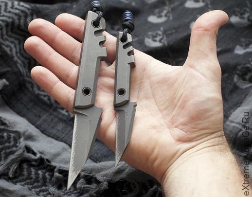 Боевой титановый мини нож Amsler Mini Slik Pikal