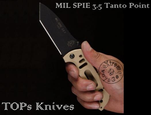 Складной нож спецназа TOPs Knives Mil-SPIE Tanto