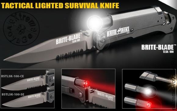 Складной нож-мультитул для выживания Brite Strike Blade