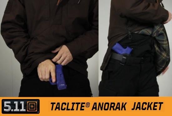 Куртка анорак для скрытого ношения оружия 5.11 Taclite