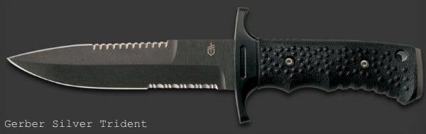 Армейский нож с фиксированным лезвием Gerber Silver Trident 