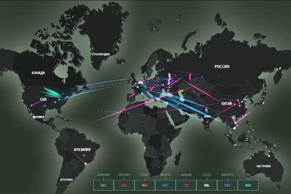 Карта кибератак онлайн
