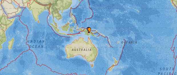 Серия из 50 мощных землетрясений потрясла Папуа - Новую Гвинею